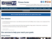 Tablet Screenshot of crossfitmontreal.ca